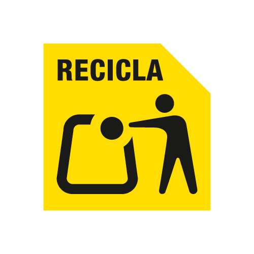 Sello Reciclaje Contenedor Amarillo