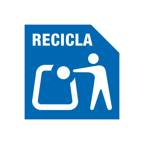 Sello Reciclaje Contenedor Azul